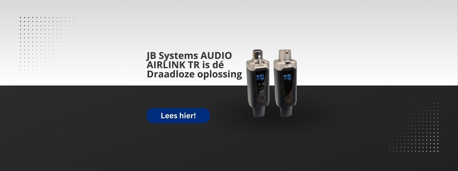 JB Systems AUDIO-AIRLINK TR: Draadloze Audio in een Handomdraai