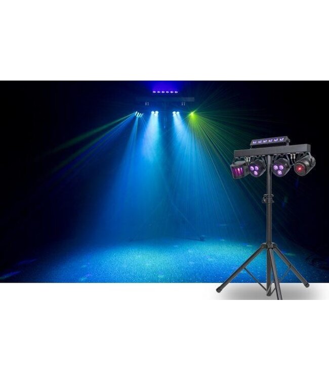 Colorkey PartyBar FX led rgb pars + led derby + laser en Uv spot