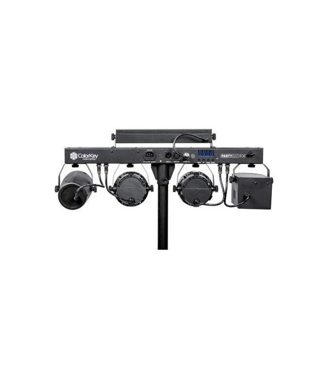 Colorkey PartyBar FX led rgb pars + led derby + laser en Uv spot