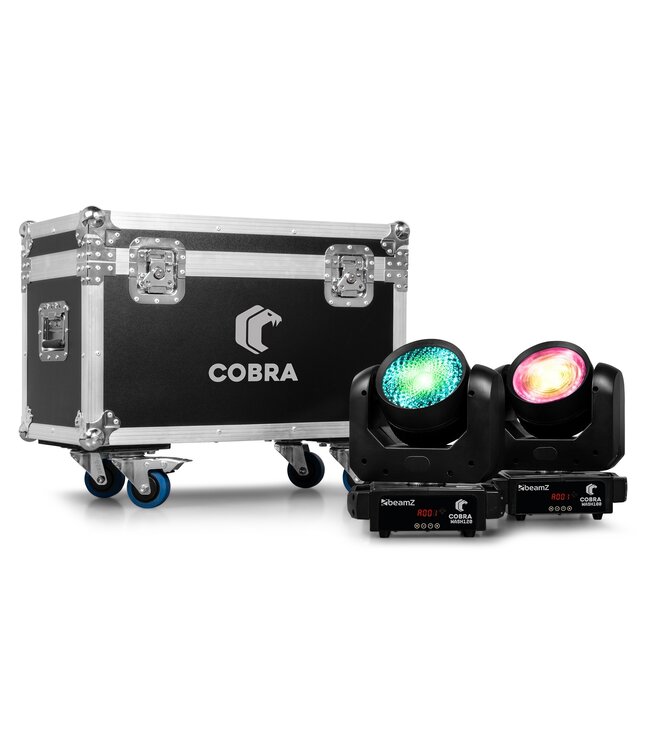 Beamz FC4COBRA flightcase voor 4x Cobra movingheads