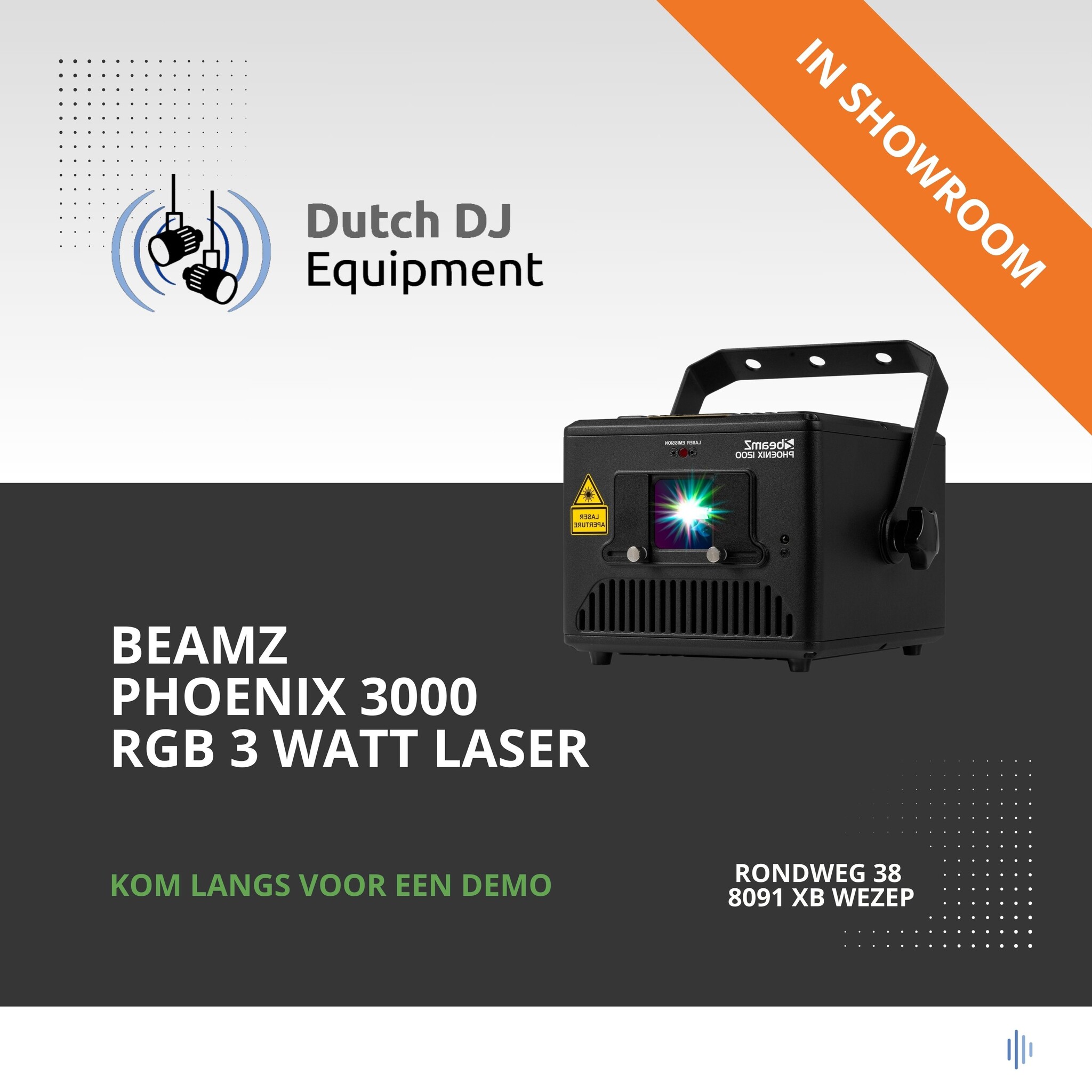 Beamz Phoenix 3000 laser RGB 3 watt