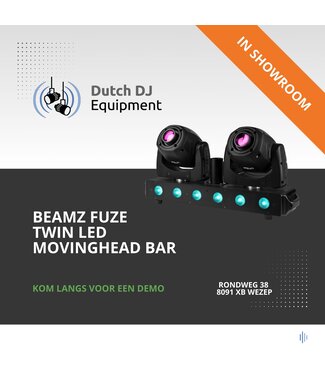 Beamz Fuze Twin spot LED Movinghead Bar