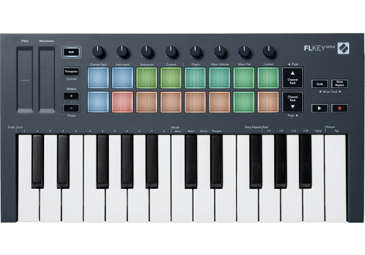 Novation FLKEY mini compact 25-mini-key MIDI keyboard