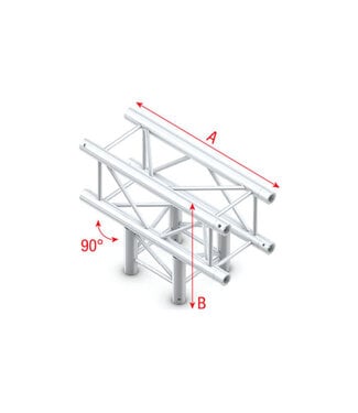 MILOS B-stock Pro-30 Square P Truss - T-Cross 3-way - 71 cm