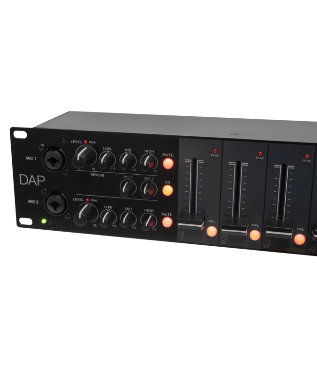 DAP IMIX-6.2 met bluetooth 7 kanaals mixer