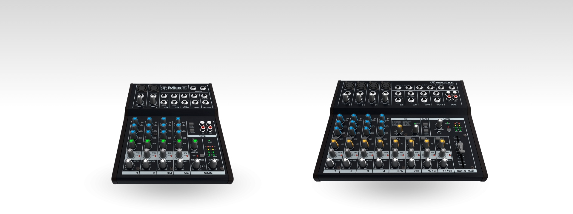 Mackie MIX mixers zijn uitstekend geschikt voor een kleine setup