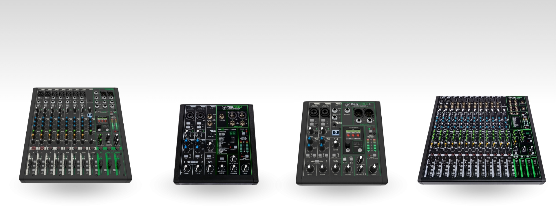De ProFX-series van Mackie zijn erg geschikt voor veel verschillende toepassingen en op stage of in de studio