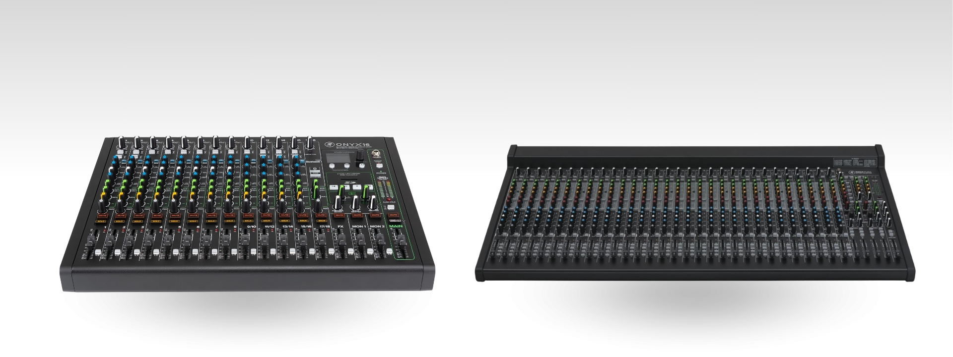 De Onyx-serie en VLZ-serie zijn erg sterke mixers die geschikt zijn voor veel professionele doeleinden