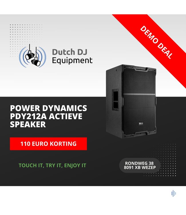 Power Dynamics DemoDeal DY212A 12'' actieve speaker