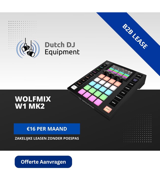 Wolfmix W1 MK2 standalone dmx controller met touchscreen / incl basic uitleg