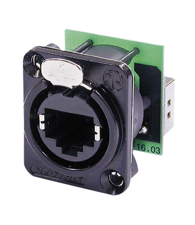 NEUTRIK ethernet inbouw connector NE8FDP inbouwplug