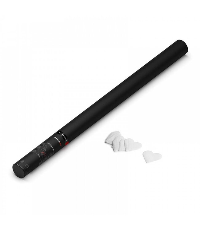 Magic FX Handheld Confetti Shot 80 cm rode of witte hartjes