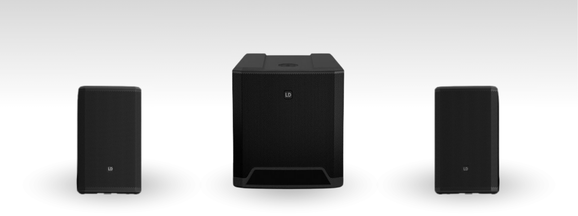 De LD Systems Dave set: een compacte, krachtige 2.1 speakeroplossing met stevige bas.