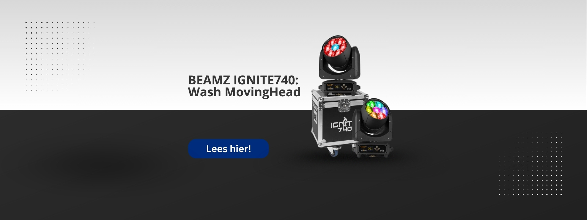 De BeamZ IGNITE740 wash moving head voor strakke lichtshows