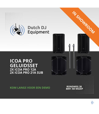 LD Systems ICOA Pro 2x 12A + SUB 21A Set complete geluidsset