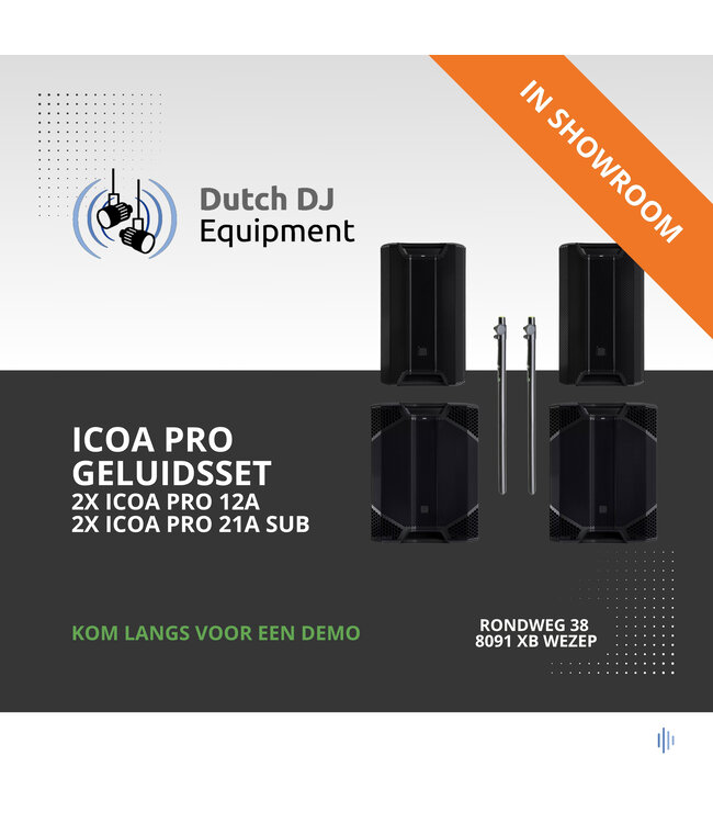 LD Systems ICOA Pro Geluidsset - 2x ICOA pro 12A + 21A SUB