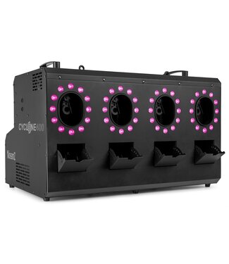 Beamz Cyclone400 rook en bellenblaas machine met RGB led's