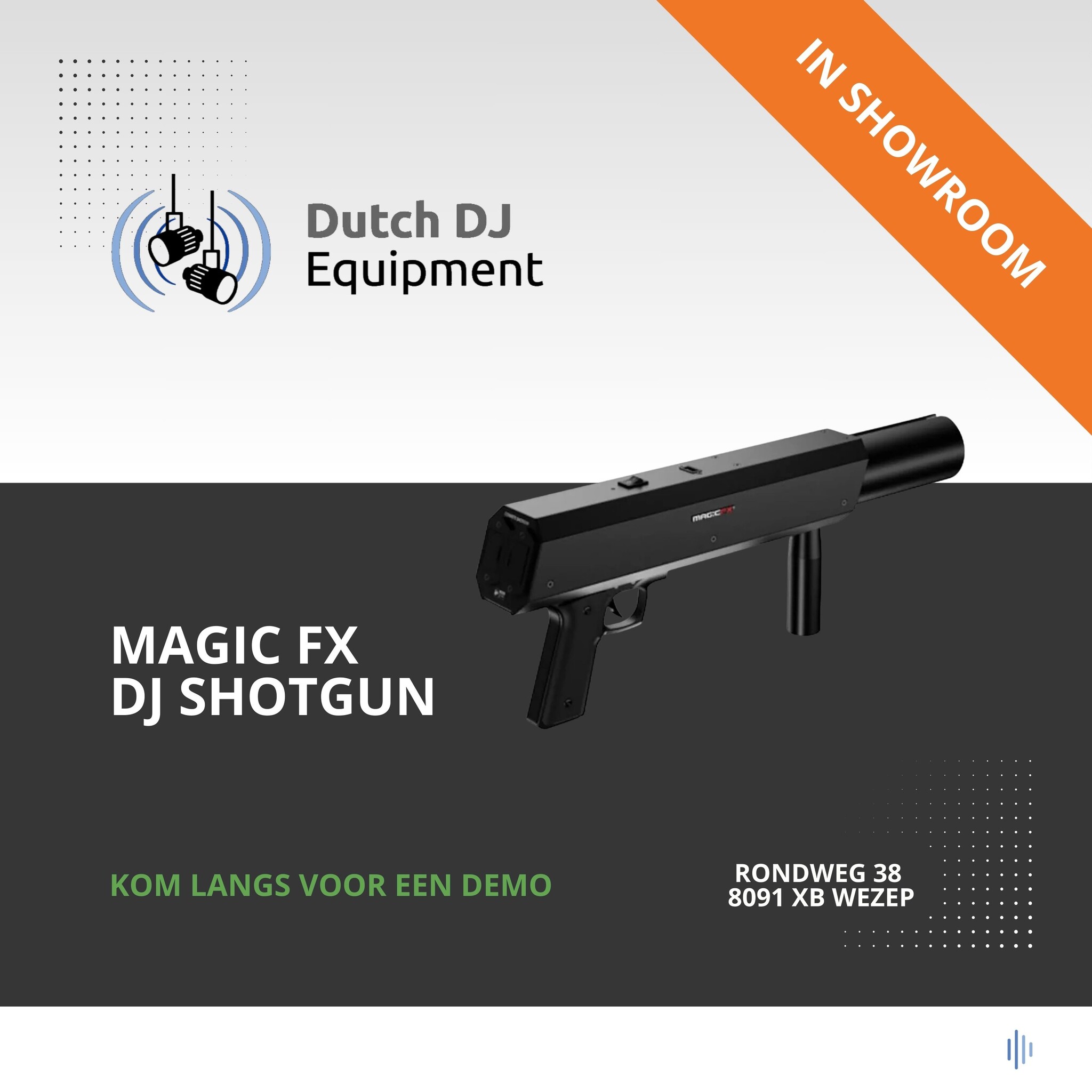 MAGIC FX DJ Shotgun electric confetti shot op batterij
