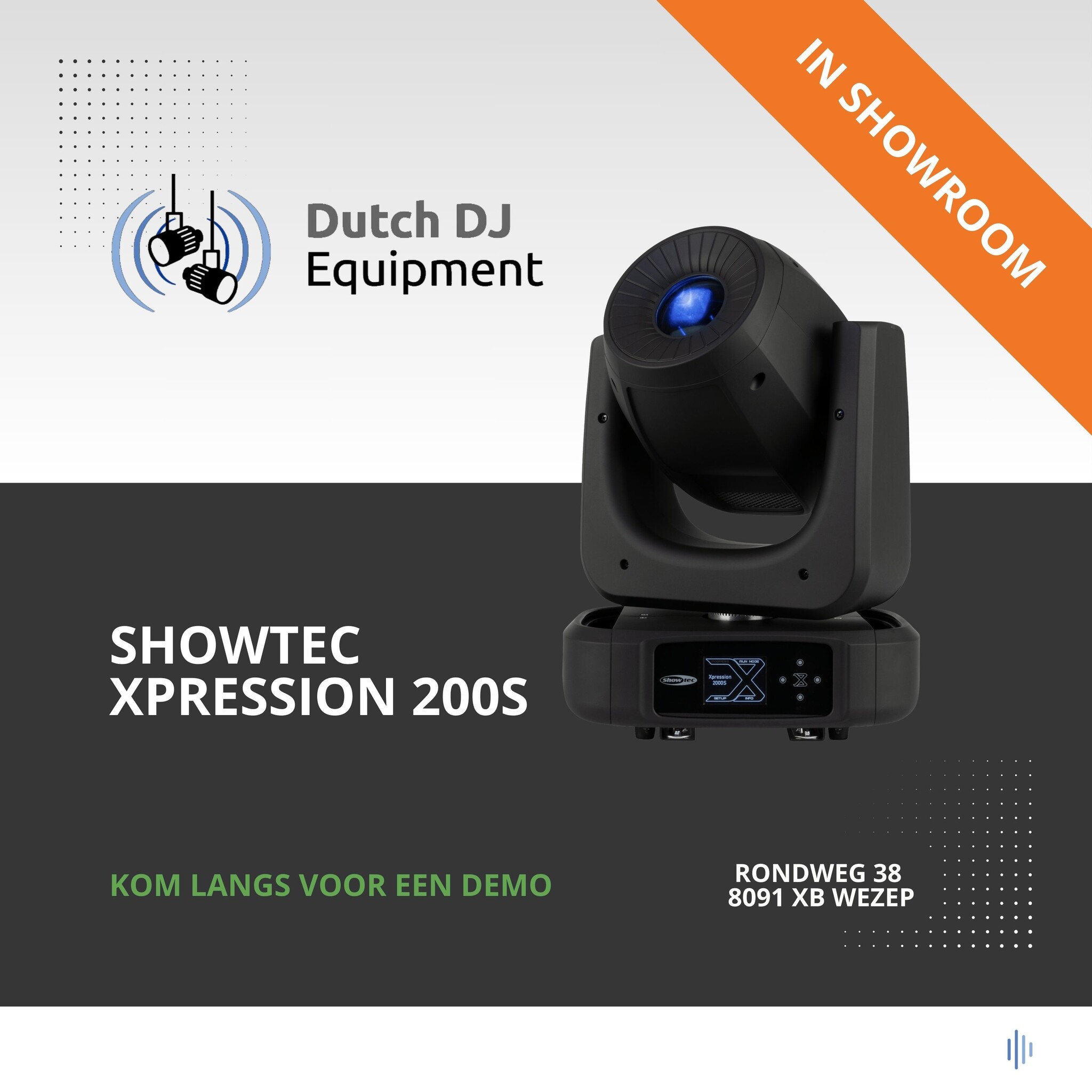 Showtec Xpression 2000S - 200 watt Spot movinghead