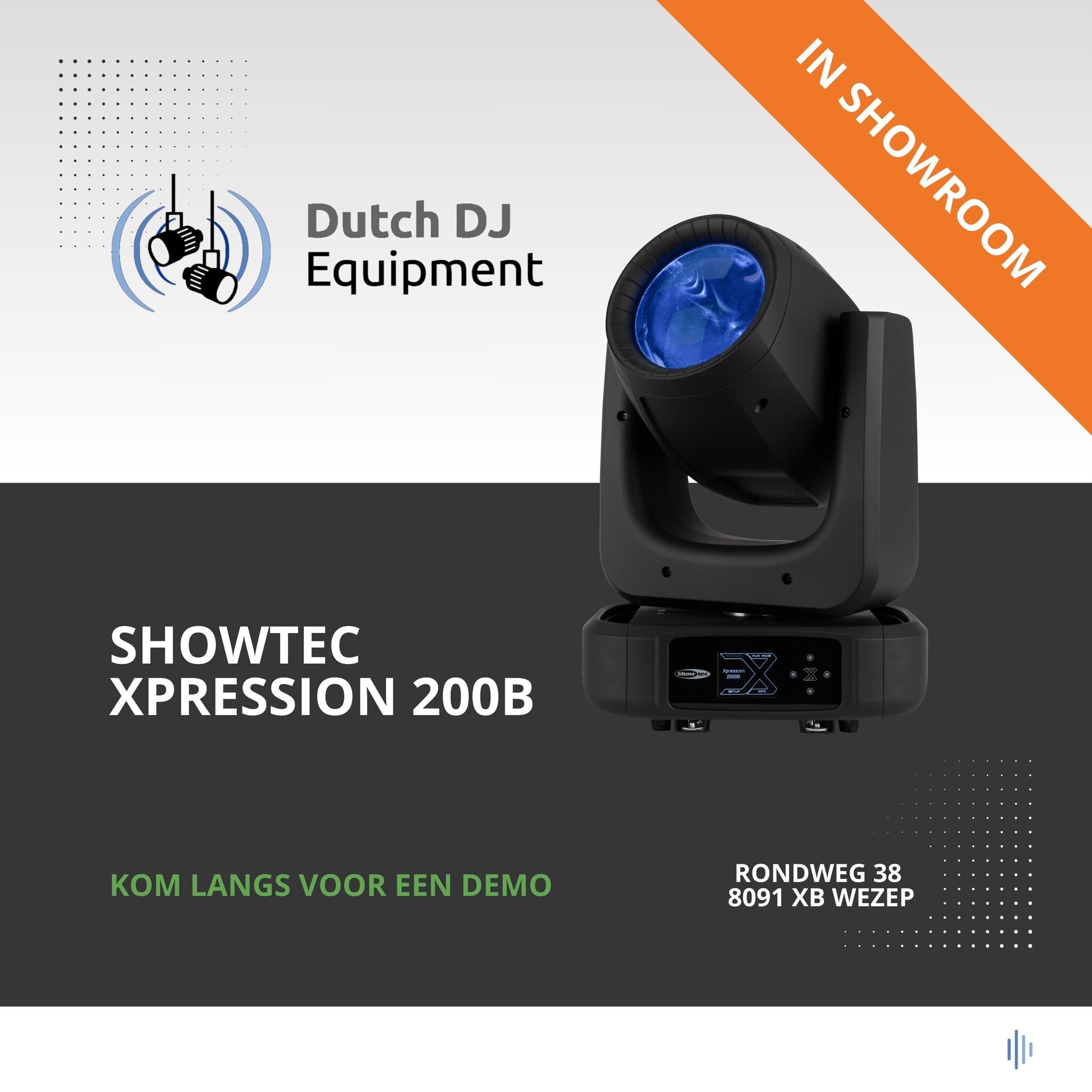 Showtec Xpression 2000B - 150 watt beam movinghead