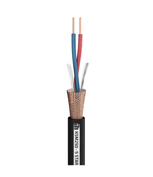 LD systems 5 STAR MICROPHONE 250 microfoon XLR kabel 100 meter op rol