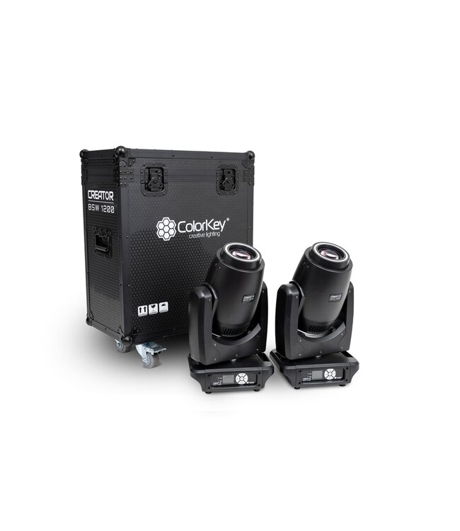 Colorkey Creator BSW 1200 movinghead - 2 in flightcase