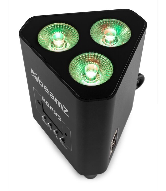 Beamz BBP93 Battery Uplight Par 3x 10W