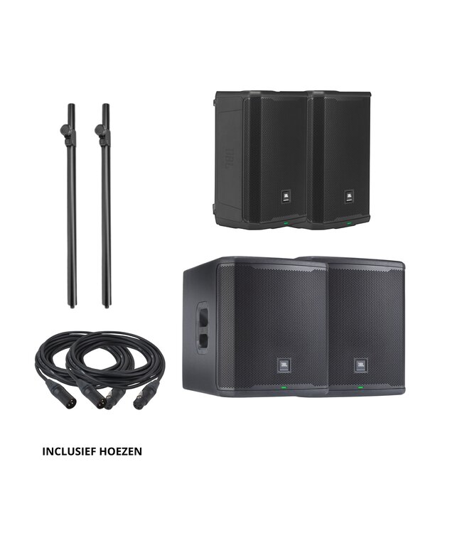 JBL PRX geluidsset 2x PRX908 + PRX915XLF
