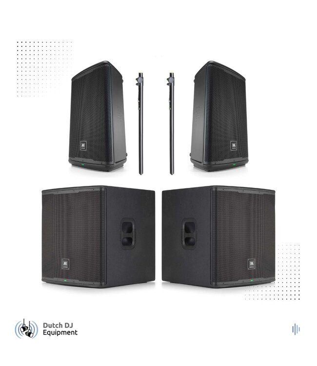 JBL EON 712/718 actieve geluidsset