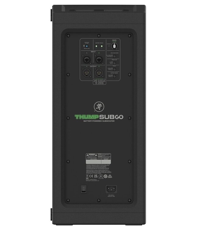 MACKIE ThumpSub GO dubbel 8 inch subwoofer op dual accu