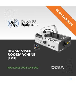 Beamz S1500 rookmachine DMX