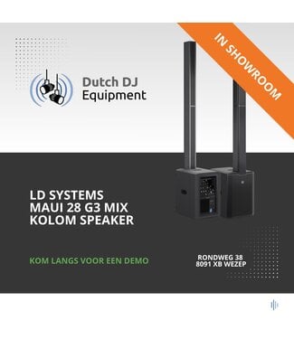 LD Systems MAUI 28 G3 MIX Kolomspeaker met ingebouwde mixer zwart/wit