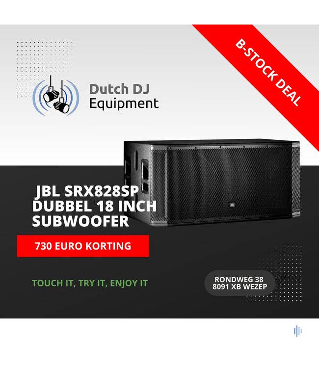 B-stock JBL SRX828SP 2x 18 inch actieve subwoofer 2000 W
