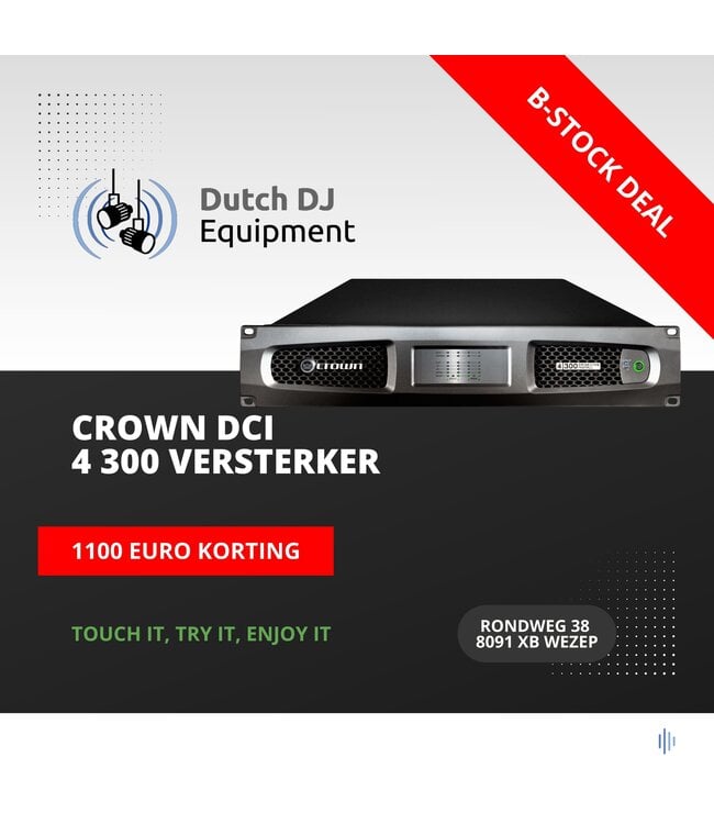 B-stock Crown DCi 4 300 versterker