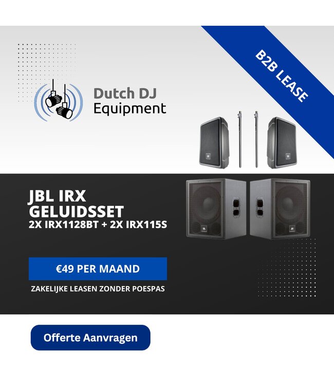 JBL IRX geluidsset 2x IRX1128BT + 2x IRX115S