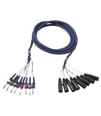 DAP FL62 - 8 XLR/M 3P to 8 Jack mono