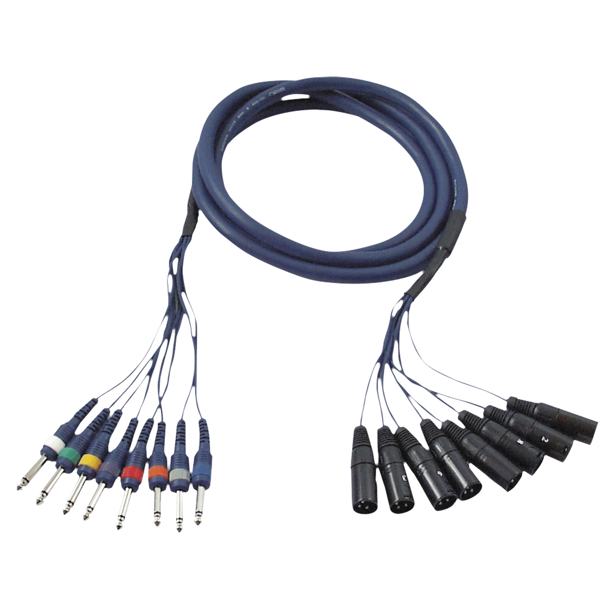 DAP FL62 - 8 XLR/M 3P to 8 Jack mono