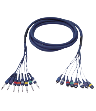 DAP FL64 - 8 Jack mono to 8 RCA male