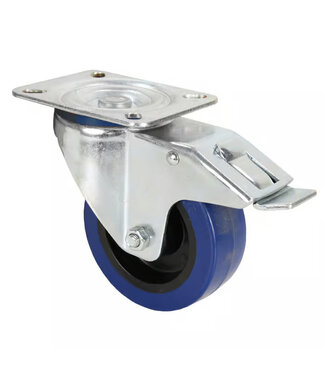 Adam Hall Adam hall blue wheel met rem 100mm