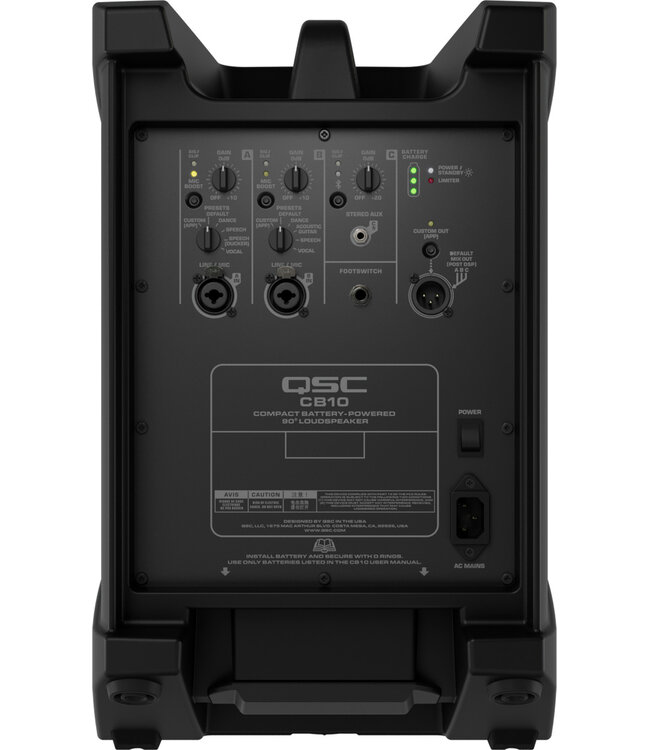 QSC CB10 accu speaker