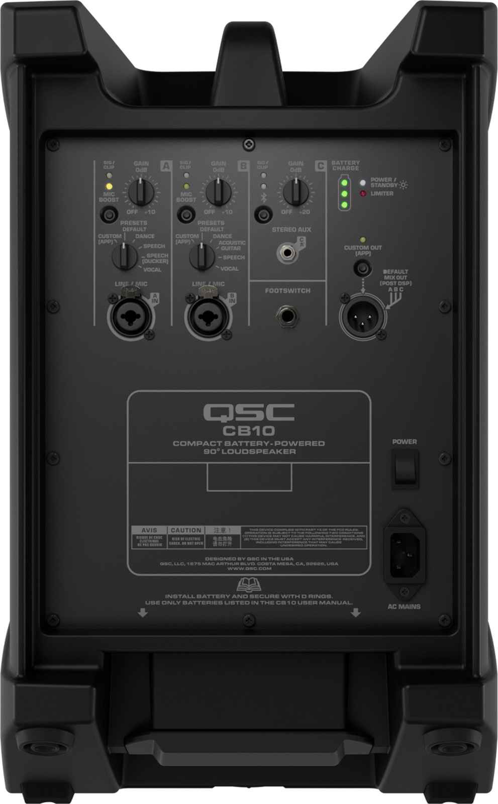 QSC CB10 | Accu Speaker met Bluetooth - Dutch DJ Equipment