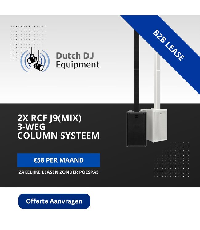 RCF EVOX JMIX9 - Actief 3-Weg Column Systeem met 8-Kanaals Digitale Mixer (2100W)