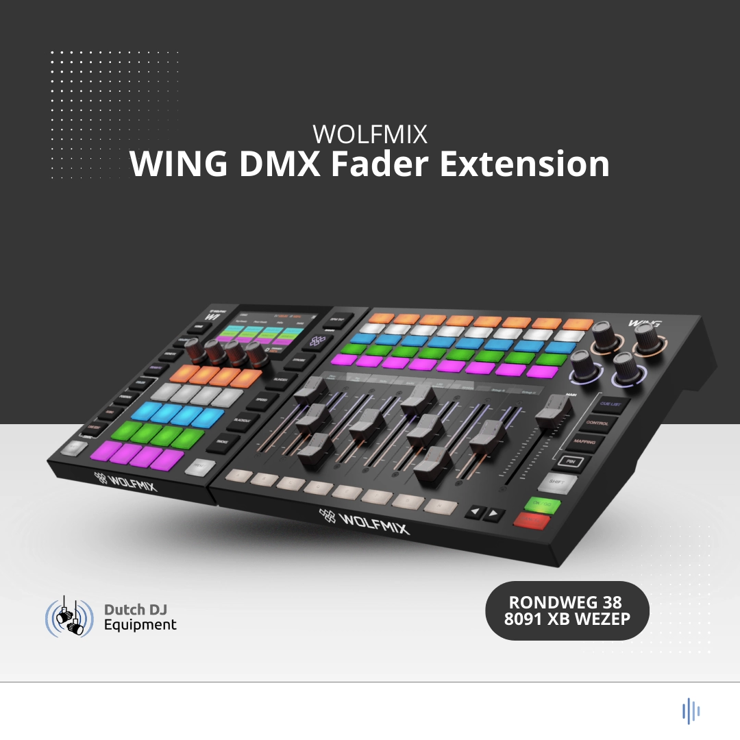 Wolfmix WING - DMX Fader Extension voor Wolfmix W1 - Dutch DJ