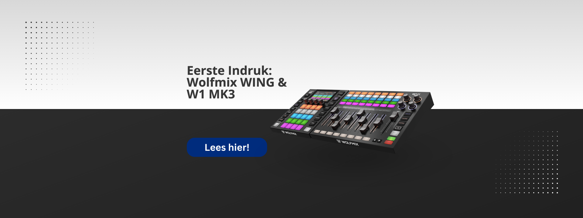Wolfmix WING Preview & W1 MK3 Aankondiging: De Toekomst van Standalone DMX?
