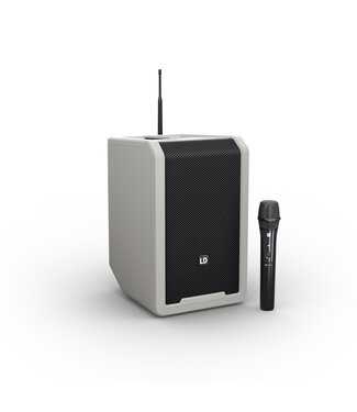 LD Systems ANNY 8 HHD Draagbare 8 Inch accu speaker met 1 draadloze microfoon Urban Grey