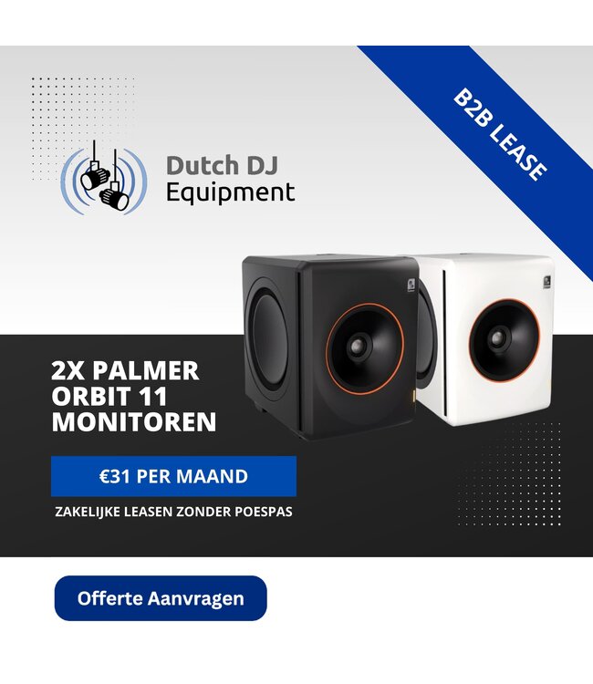 Palmer ORBIT 11 - Actieve Coaxiale 3-Wegs Studio Monitor met Cardioid Design - Backorder plaatsen aan te raden, zeer populair product!