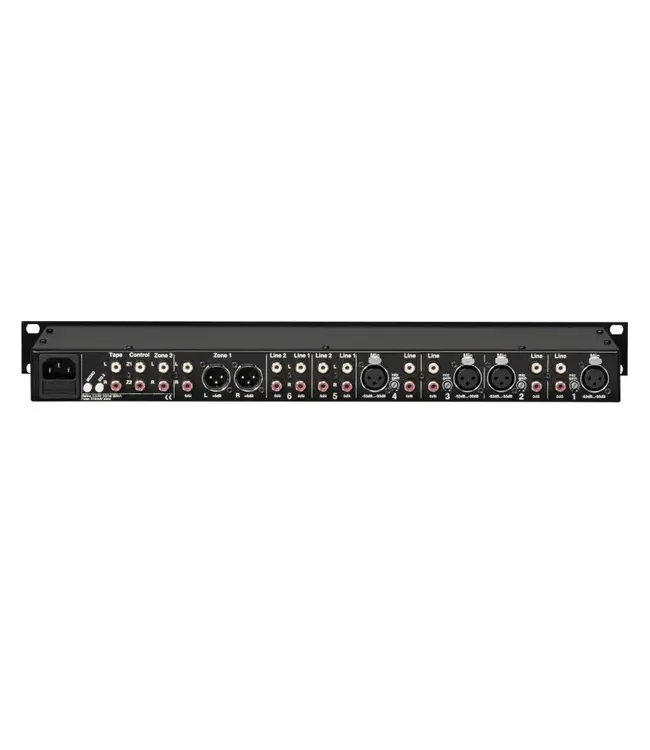 Dateq ACE 6-kanaals 19-inch zonemixer