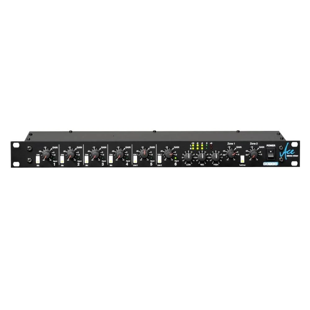 DATEQ ACE 6-kanaals 19-inch zonemixer