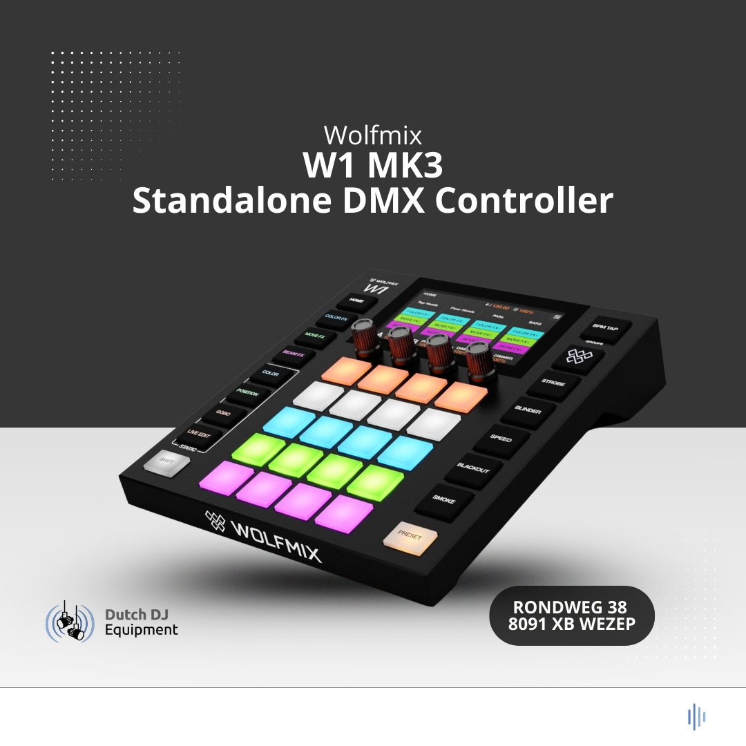 Wolfmix W1 MK3 | Standalone DMX controller - USB-C & 2048 kanalen ...