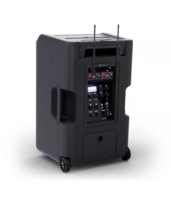 LD Systems ANNY 12 HHD2 Accu Speaker met 2x Draadloze Microfoon